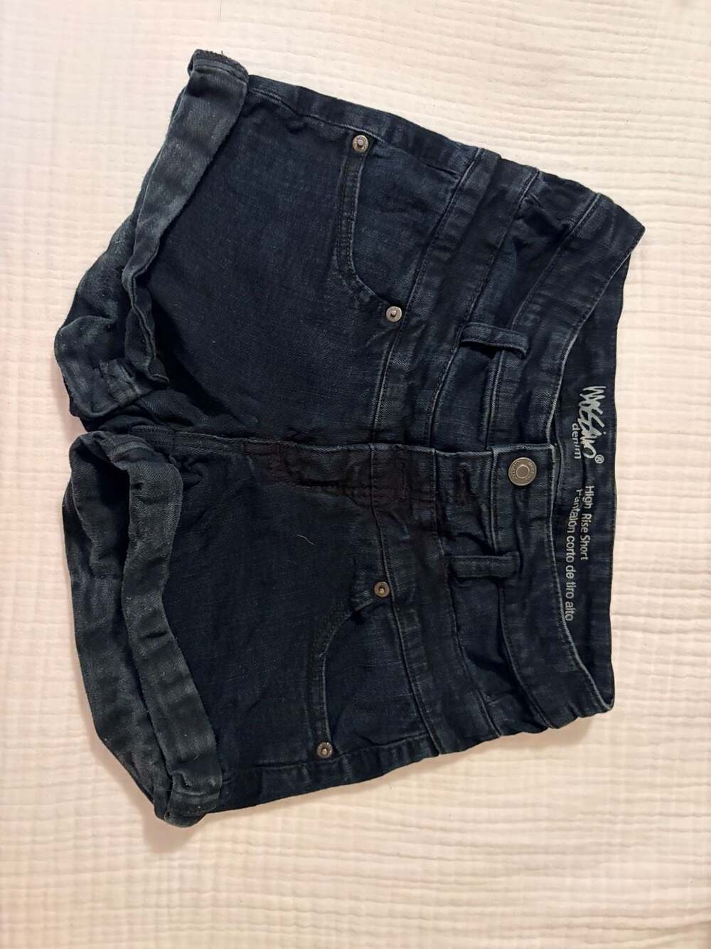 Mossimo Denim High Rise Rolled Cuff Jean Shorts